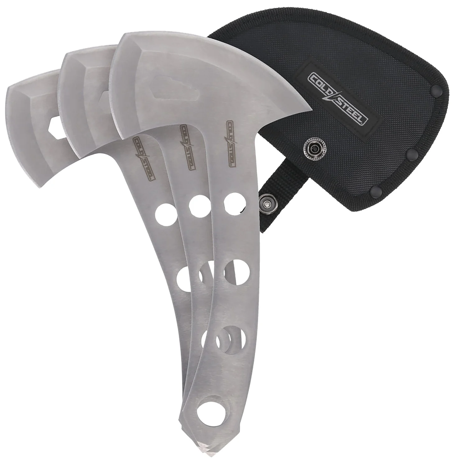 Cold Steel CSTH50AX3PK Throwing Axes 5" Plain 420 Stainless Steel Blade Set of 3