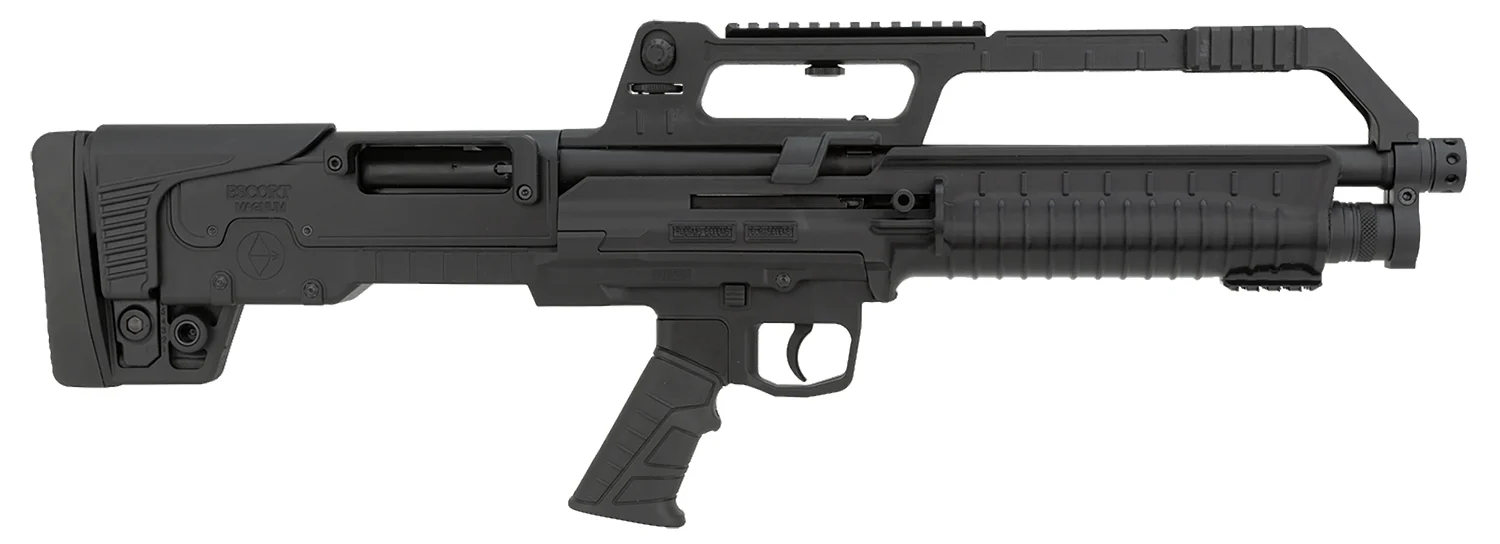 Escort HEBA20180001 BullTac SA 20 Gauge Semi-Auto 3" 5+1 18" Black Stainless Steel Barrel, Black Aluminum/Polymer Receiver w/Picatinny Rail, Black Bullpup Synthetic Stock, Black Grip