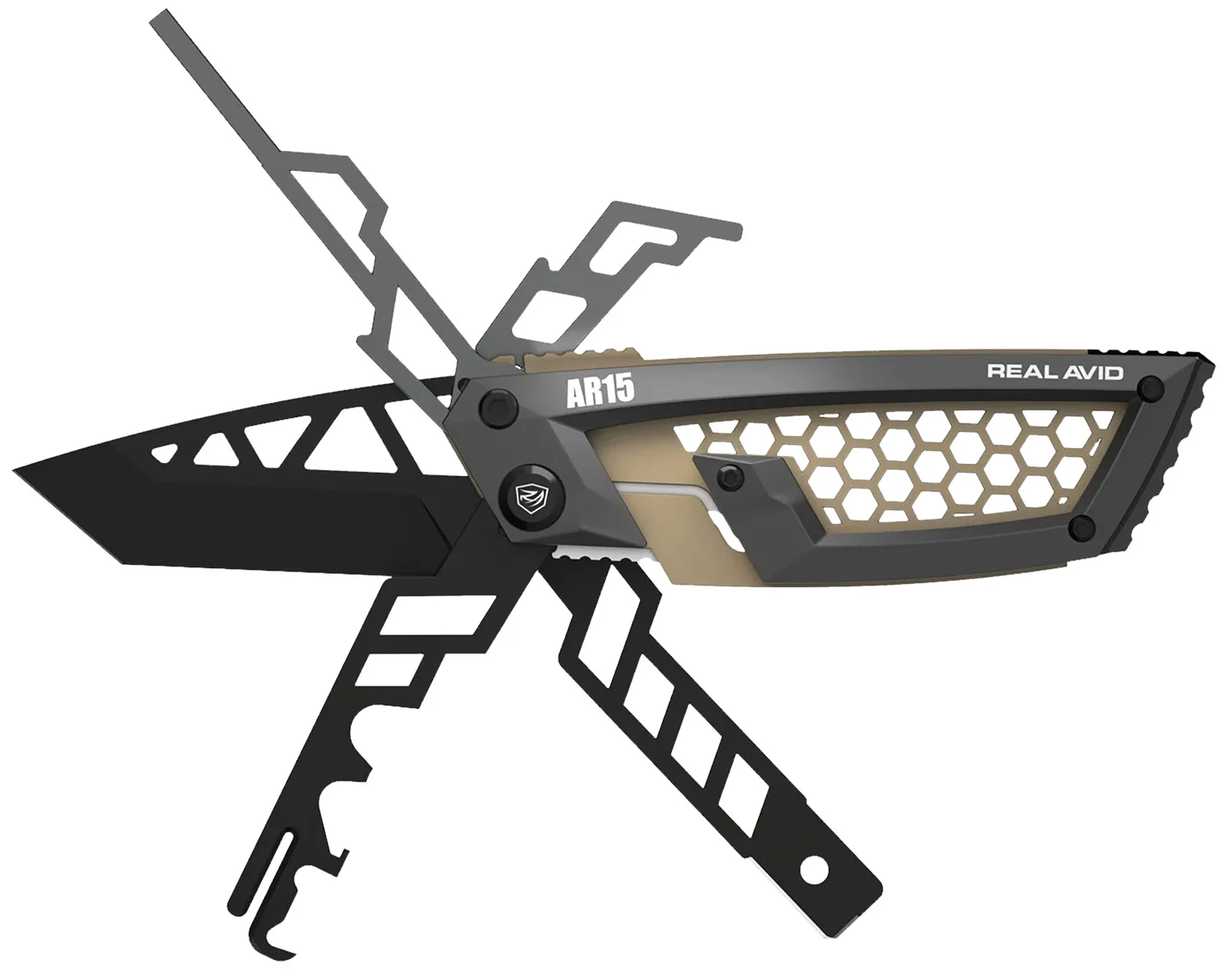Real Avid AVGTEAR Gun Tool Edge AR-15 Stainless Steel AR-Platform 2.60" Tanto