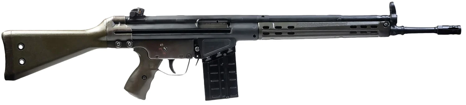 Century Arms RI5601X CA-3 7.62x51mm NATO 20+1 18" Black Threaded Barrel, Black Charging Handle Steel Receiver, Black Synthetic Fixed Stock