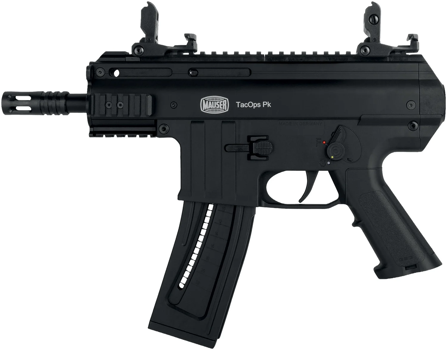 Blue Line Solutions 4150060 TacOps Pk 22 LR 22+1/110+1 5" Black Anodized Steel Barrel, Picatinny Rail Receiver, Black Aluminum Frame w/Picatinny Rail