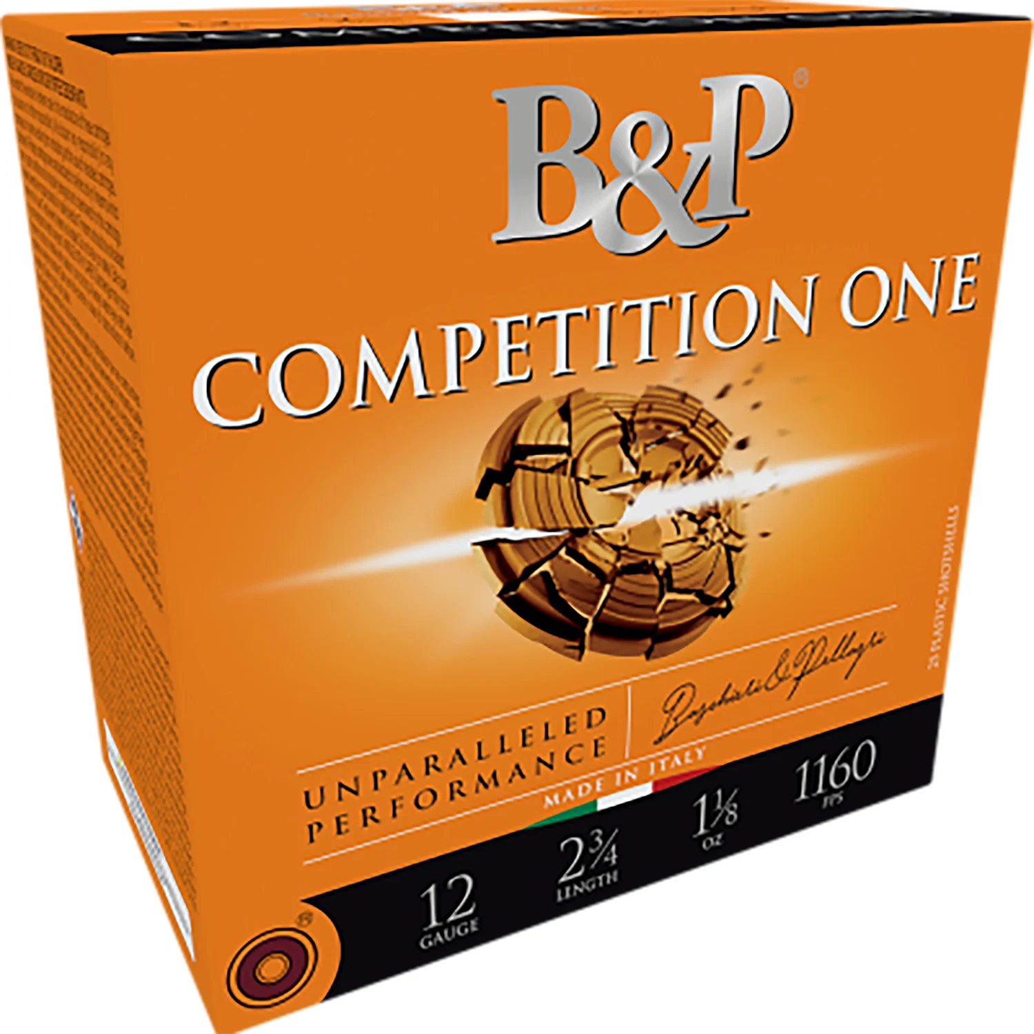 B&p Ammunition 12B78CP8 Competition One 12Gauge 2.75" 7/8oz 8Shot 25 Per Box/10 Case