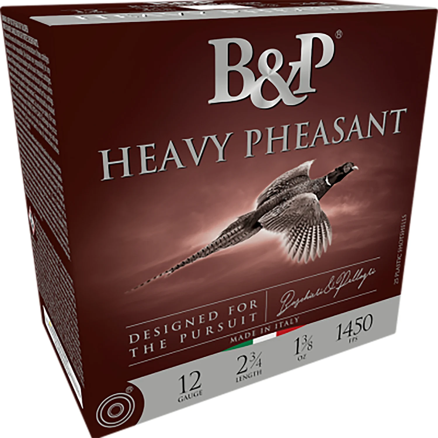 B&p Ammunition 12B38H5 Heavy Pheasant 12Gauge 2.75" 1 3/8oz 5Shot 25 Per Box/10 Case