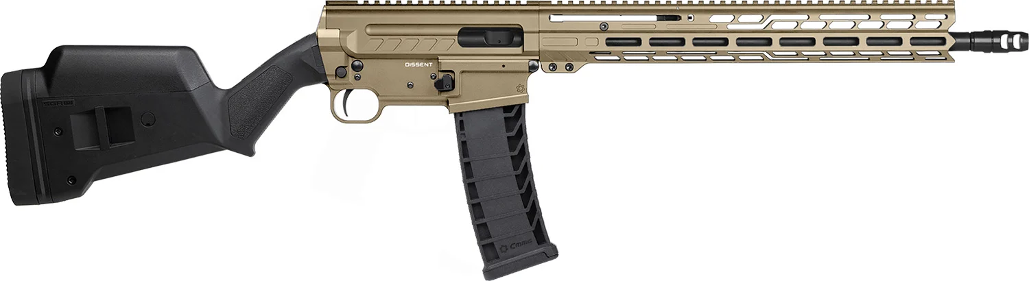 CMMG 94AC80FCT Dissent BR4 *CA Compliant 9mm Luger 10+1 16.10" Black Nitride Threaded Barrel, Coyote Tan Cerakote Picatinny Rail Aluminum Receiver, Magpul SGA Black Polymer Stock