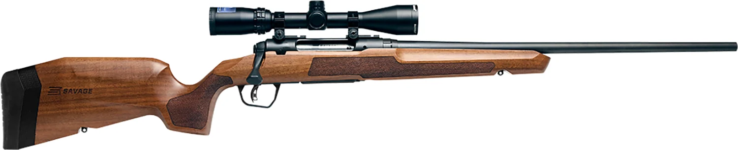 Savage Arms 32260 Axis 2 XP Combo 6.5 Creedmoor 4+1 22" Matte Black Sporter Barrel & Drilled & Tapped Carbon Steel Receiver, Ergonomic Hardwood Stock, Right Hand, Boresighted 3-9x40mm Scope