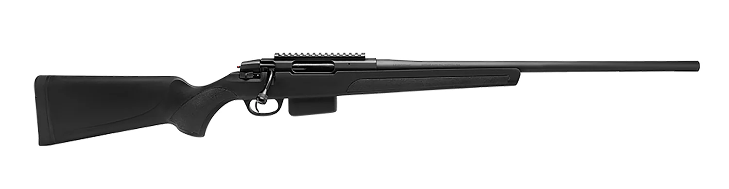 Stevens 18993 334 Bolt Action 270 Win 3+1 20" Black Carbon Steel Receiver Integrated Recoil Lug Ergonomic/Recoil Pad Synthetic Stock Picatinny Rail Right Hand