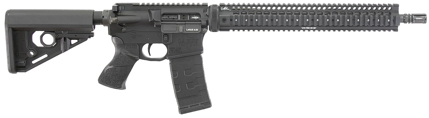 Larue Tactical LT1555616QUAD LT15 Quad Rail 5.56 30+1 16" Stealth Barrel Black Right Hand