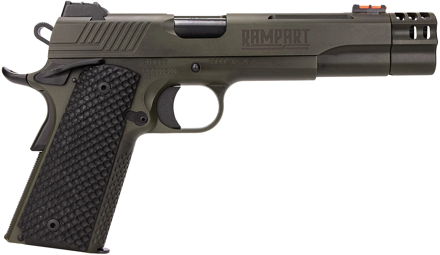 Kimber Mfg.,inc 3000467 Rampart 9mm 9+1 5" Cerakote Stainless Steel Slide G10 Grip