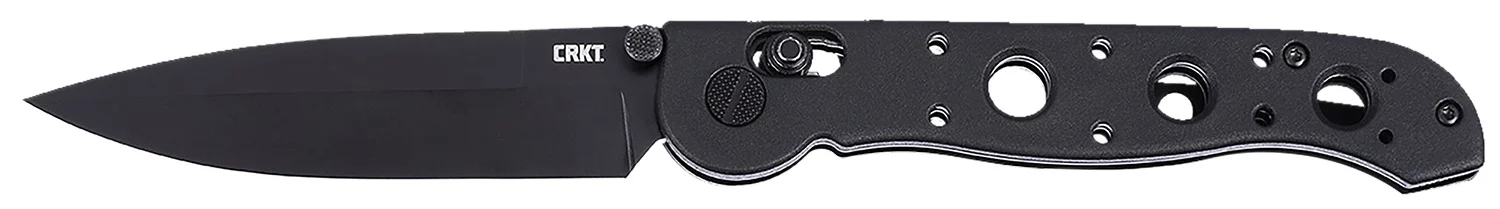 CRKT M16-03XK M16 03XK EDC 3.57" Folding Spear Point Plain Black EDP D2 Steel Blade, Black Grivory Handle