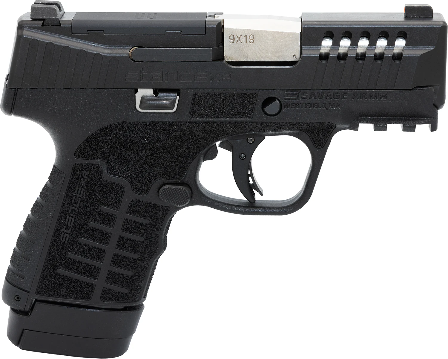 Savage Arms 67062 Stance XR 9mm 13+1 3.20" Natural Black Nitride Ported Stainless Steel Slide Black Glass Filled Nylon Grip Ambidextrous