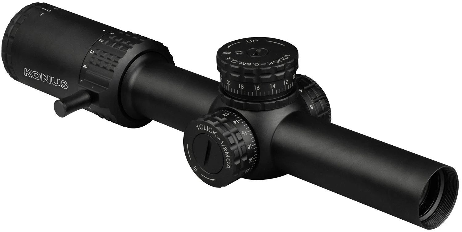 Konus 7193 Sultan 1-10x24 30mm Tube Illuminated Engraved Ballistic Circle Reticle