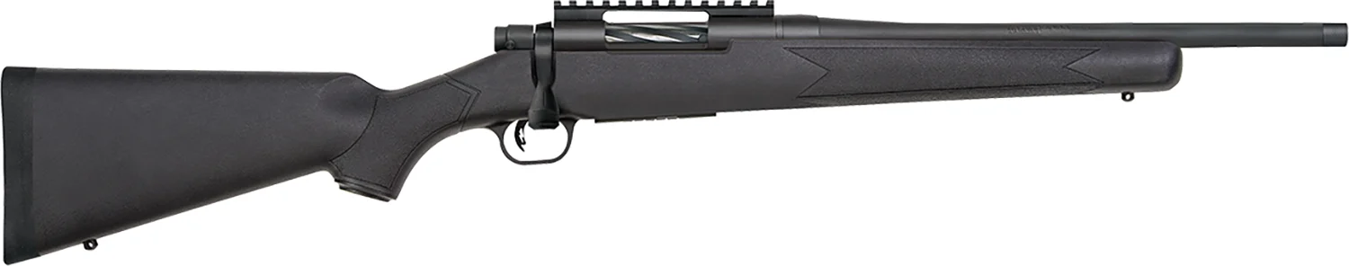 Mossberg 28230 Patriot Carbine 6.5 Creedmoor 5+1 18" Matte Blued Threaded Bull Barrel, Matte Blued Picatinny Rail Receiver, Black Fixed Synthetic Stock