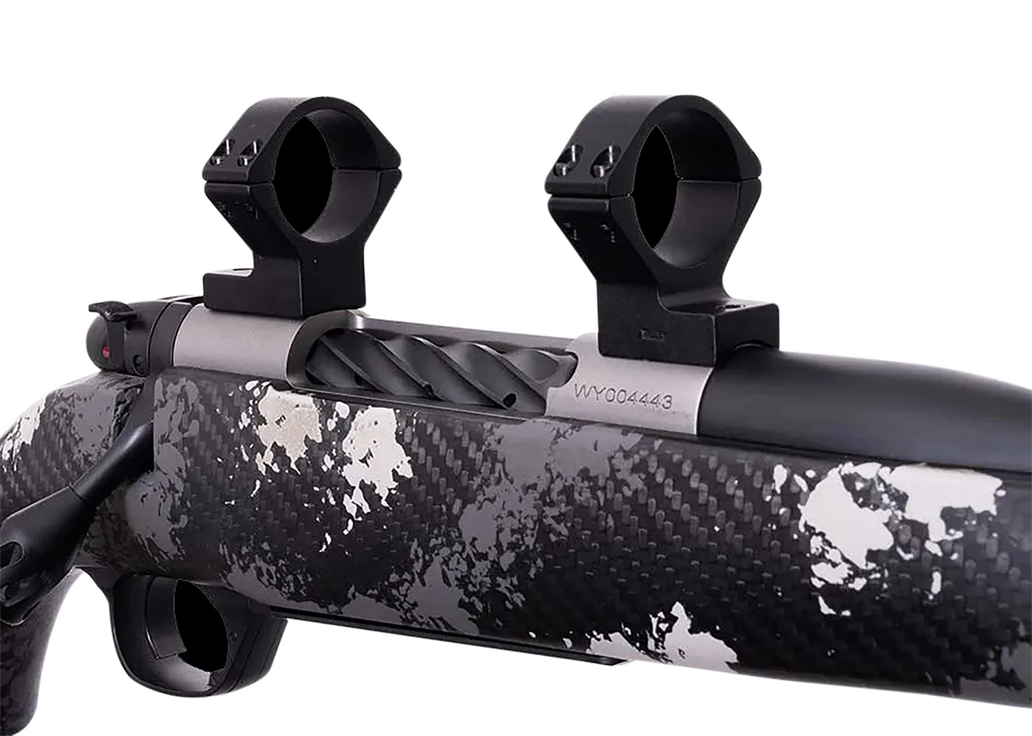 Weatherby W740705 Scope Mount/Ring Combo Matte Black Alloy 30mm Tube Weatherby Mark V Medium Rings Magnum 9-Lug Action