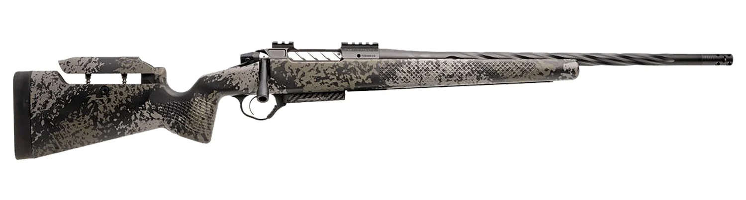 Seekins Precision 0011710221-F Havak PH3 6.5 Creedmoor 20" Black Fluted Threaded Barrel, Black Picatinny Rail Steel Receiver, Adj Cheek Riser Mountain Shadow Synthetic Stock