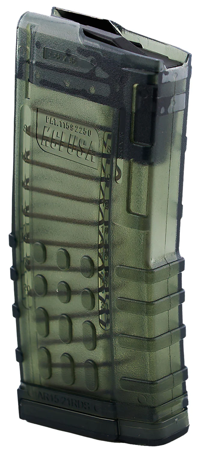 Kci Usa Inc KCIMZ066 21rd 223 Rem Fits AR-15 Translucent Smoke Polycarbonate