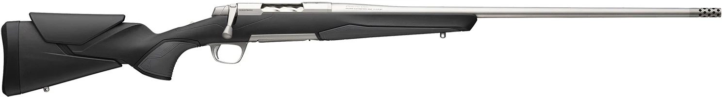 Browning 036008246 X-Bolt 2 Hunter Full Size 300 WSM 3+1 23"Stainless Steel Threaded Barrel, Drilled & Tapped Stainless Steel Receiver, Adj Vari-Tech Black Composite Stock w/Adjustable Comb & LOP