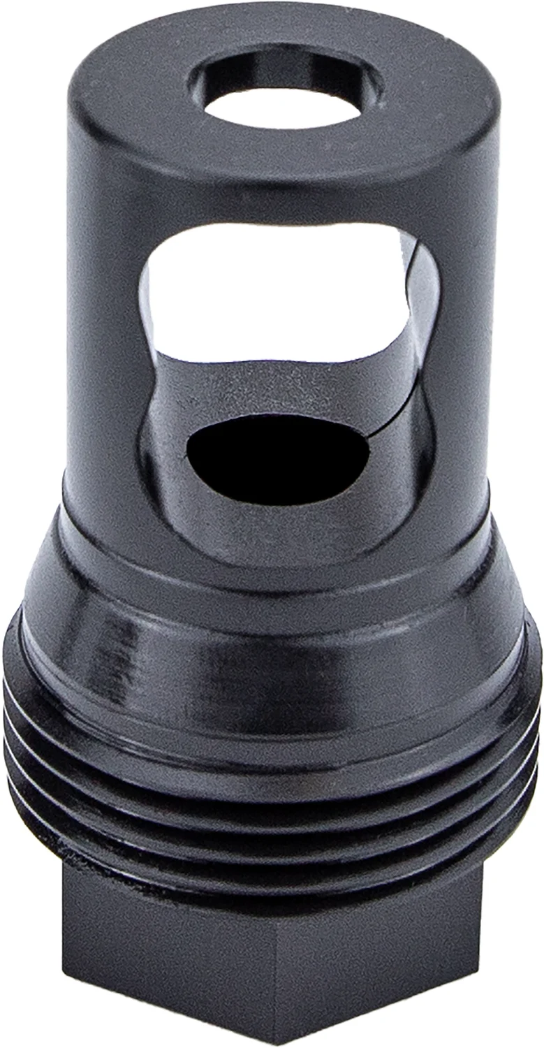 Kgm Suppressors A-TMB50-S-4 R50T Taper Muzzle Brake Black Nitride Steel M25x1.5 Threads