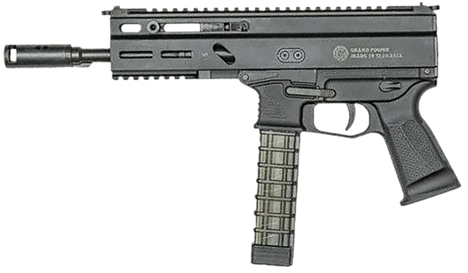 Grand Power 810091158005 Stribog SP9A3 9mm Luger 30+1 16" Black Barrel, Picatinny Rail Receiver & Grip