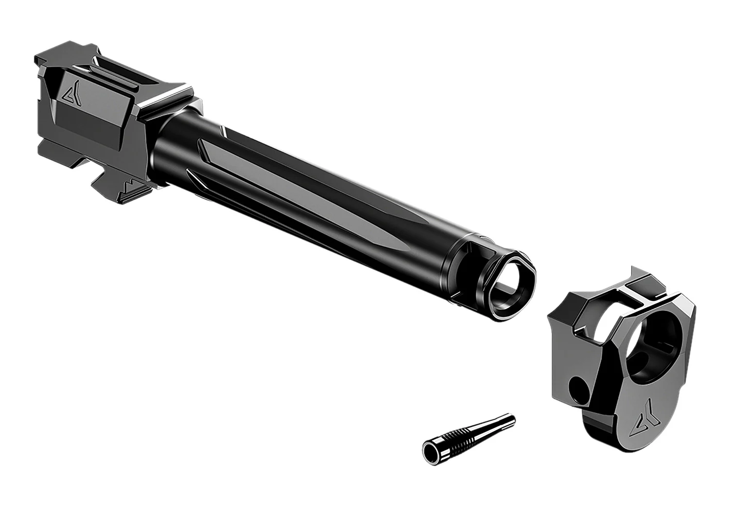 Radian Weapons R0881 Ramjet & Afterburner Combo 9mm Luger Compatible w/Glock 17 Gen3 Black Stainless Steel