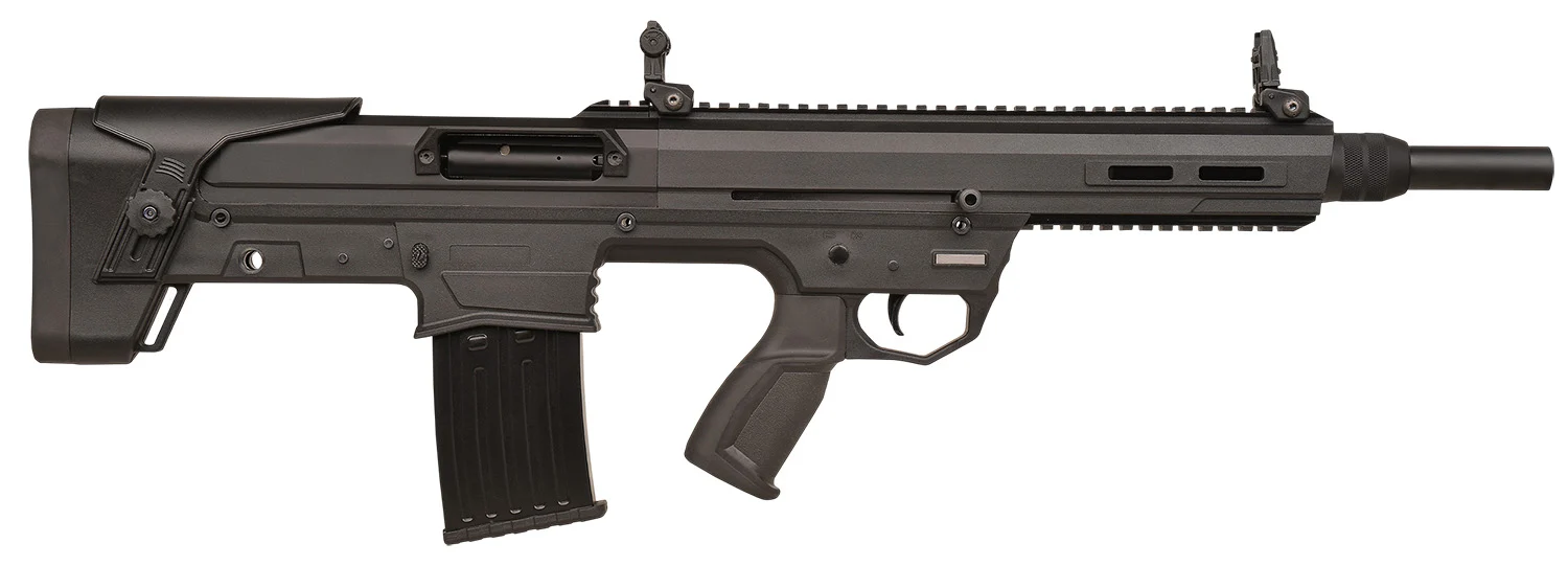 Gforce Arms GFBP12NS GFBP 12 Gauge Semi-Auto 3" 5+1 18.50" Black Black Picatinny Rail Aluminum Receiver, Black Bullpup w/Pistol Grip, Aluminum Stock, Black Rubber Grip