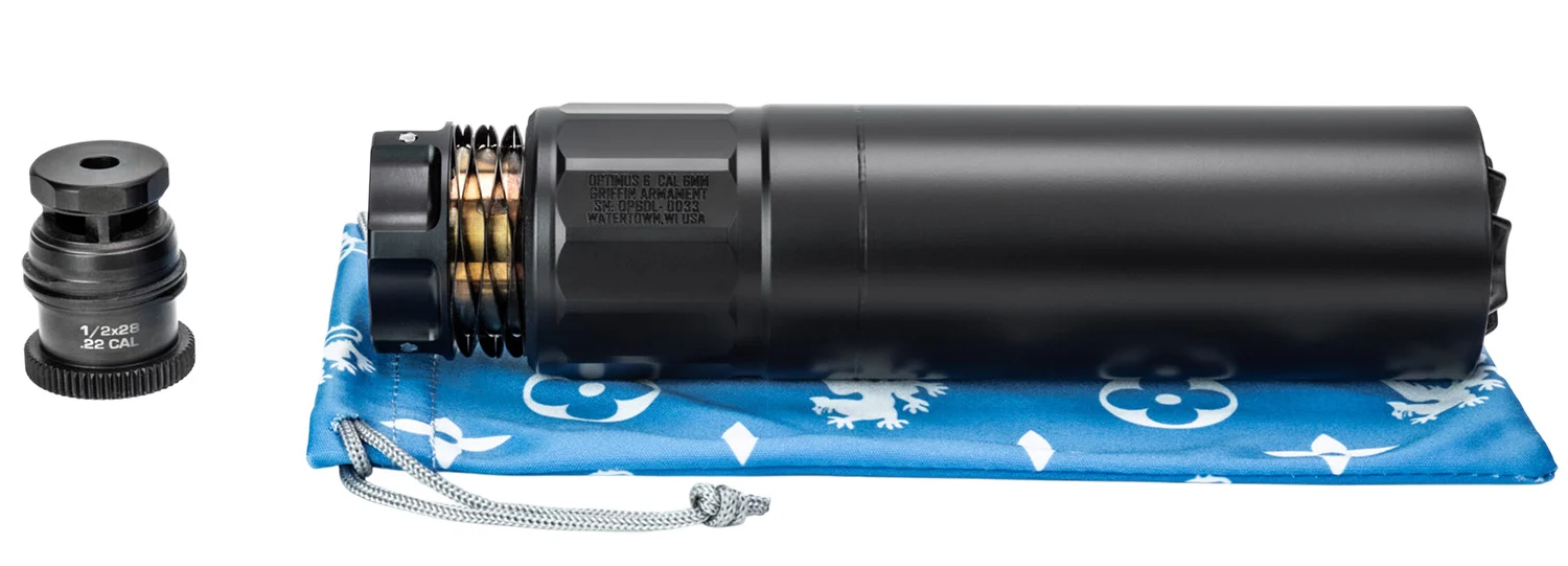 Griffin Armament GAOP6DL-W Dual-Lok Optimus 6 6mm Fits 6.68" Long 17-4 Stainless Steel Cerakote Black