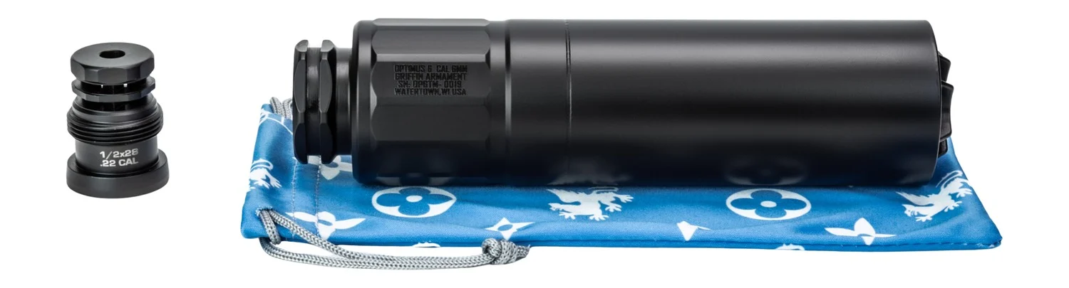 Griffin Armament GAOP6TM-W Taper Mount Optimus 6 6mm Fits 6.59" Long 17-4 Stainless Steel Cerakote
