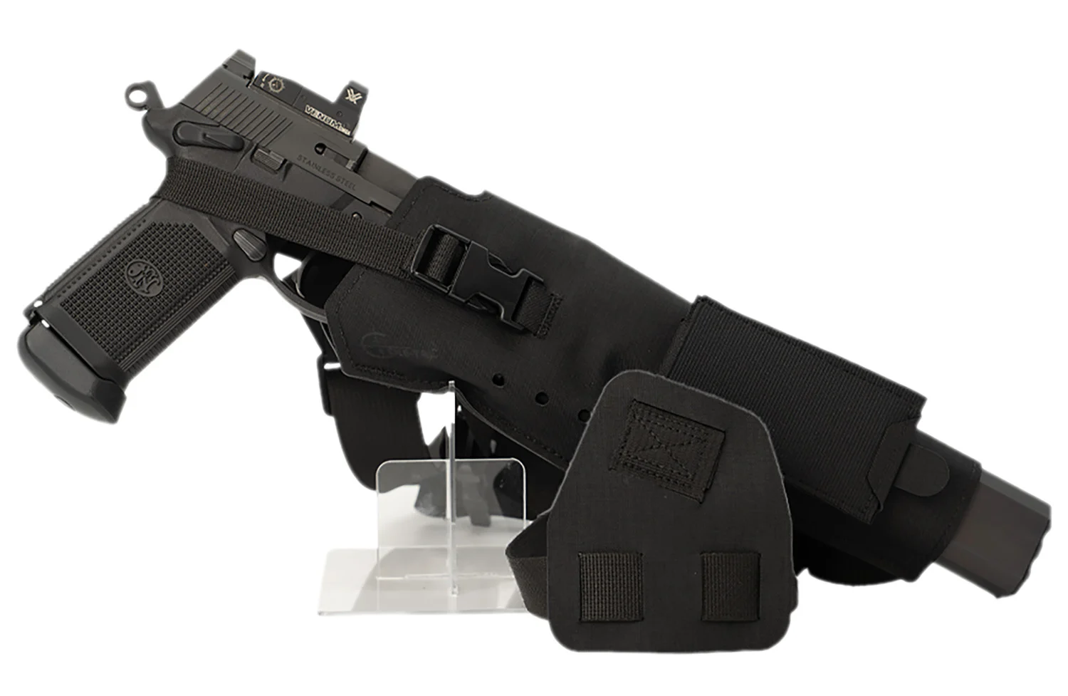 Cole-tac VWX102 Varmint Wrangler XL Pistol Holder Chest Black Left Hand