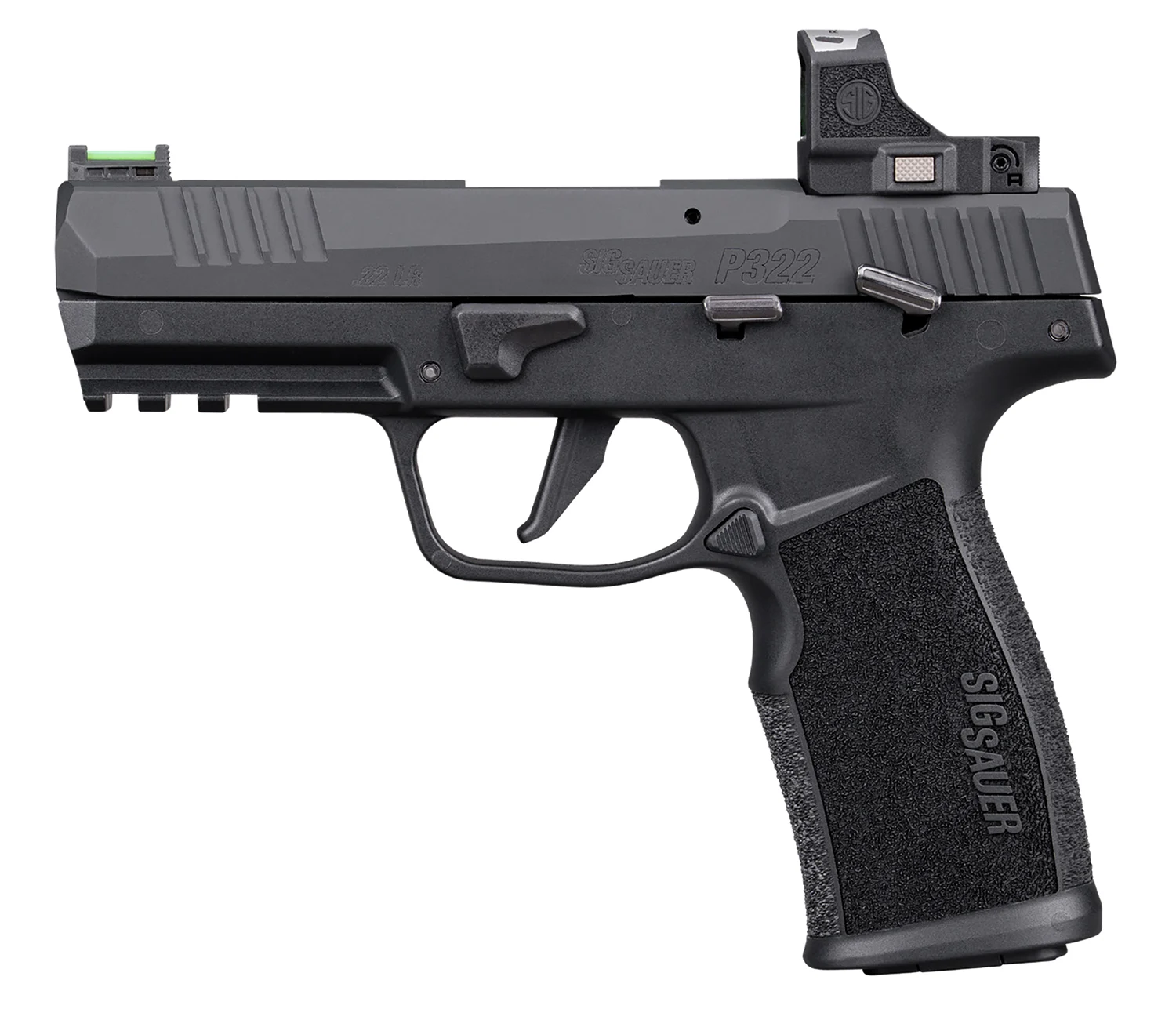 SIG 322CBRS P322 22LR 4 ROMEO RS 20R BLK