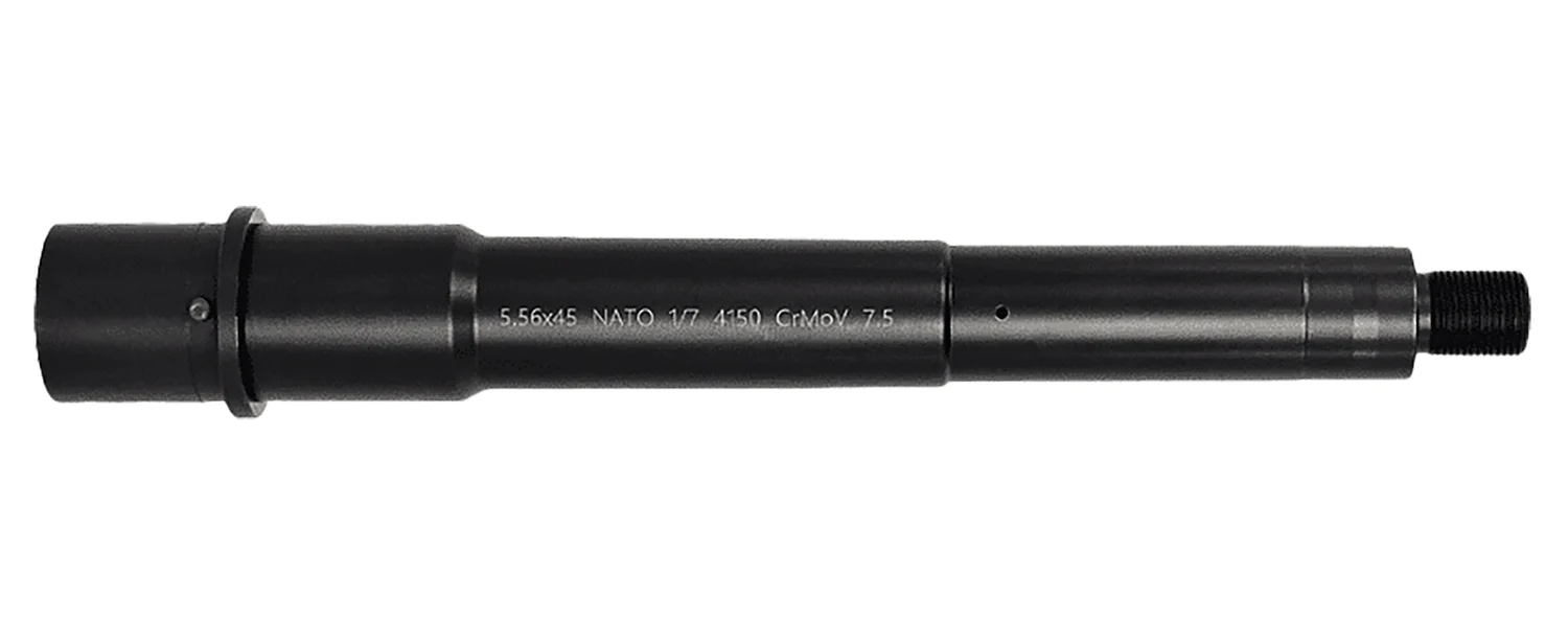 Lead & Steel Llc LS556MED-PIST-7.5 AR9 5.56NATO Government Profile Black Nitride Chrome Moly Vanadium