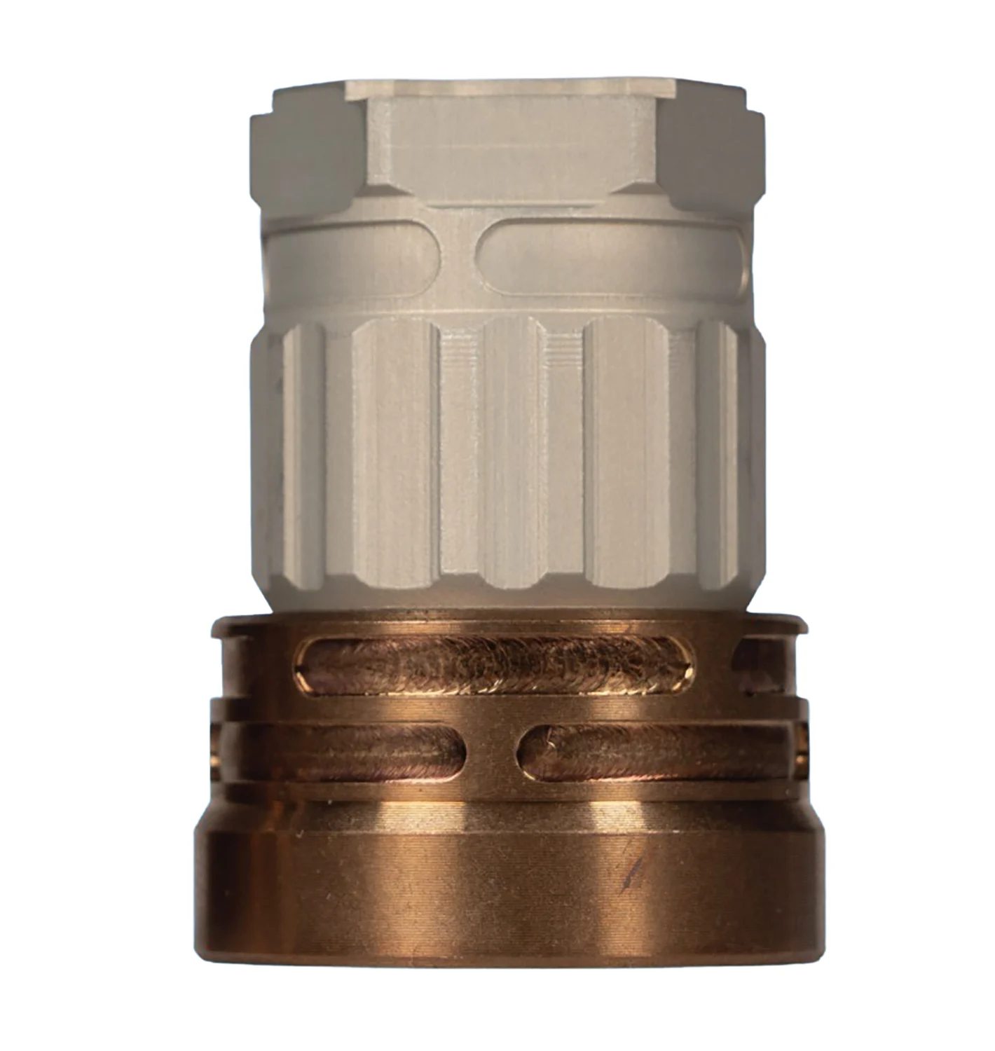 Q LLC ACCE9MOUNTTRILUGCLEAR Erect9r Three-Way Mount 9mm Aluminum/Stainless Steel Clear Hardcoat Anodized Tan