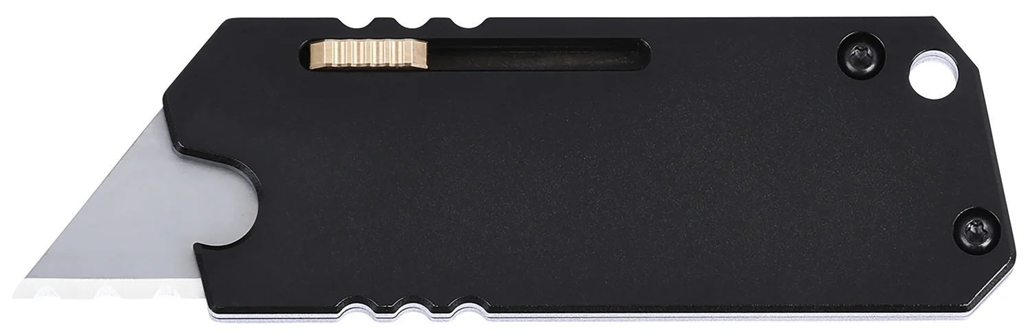 CRKT 9917 C.U.T. Sk-5 Steel OTF 0.62" Satin Blade, Titanium Handle 3.30" Long, Includes Pocket Clip