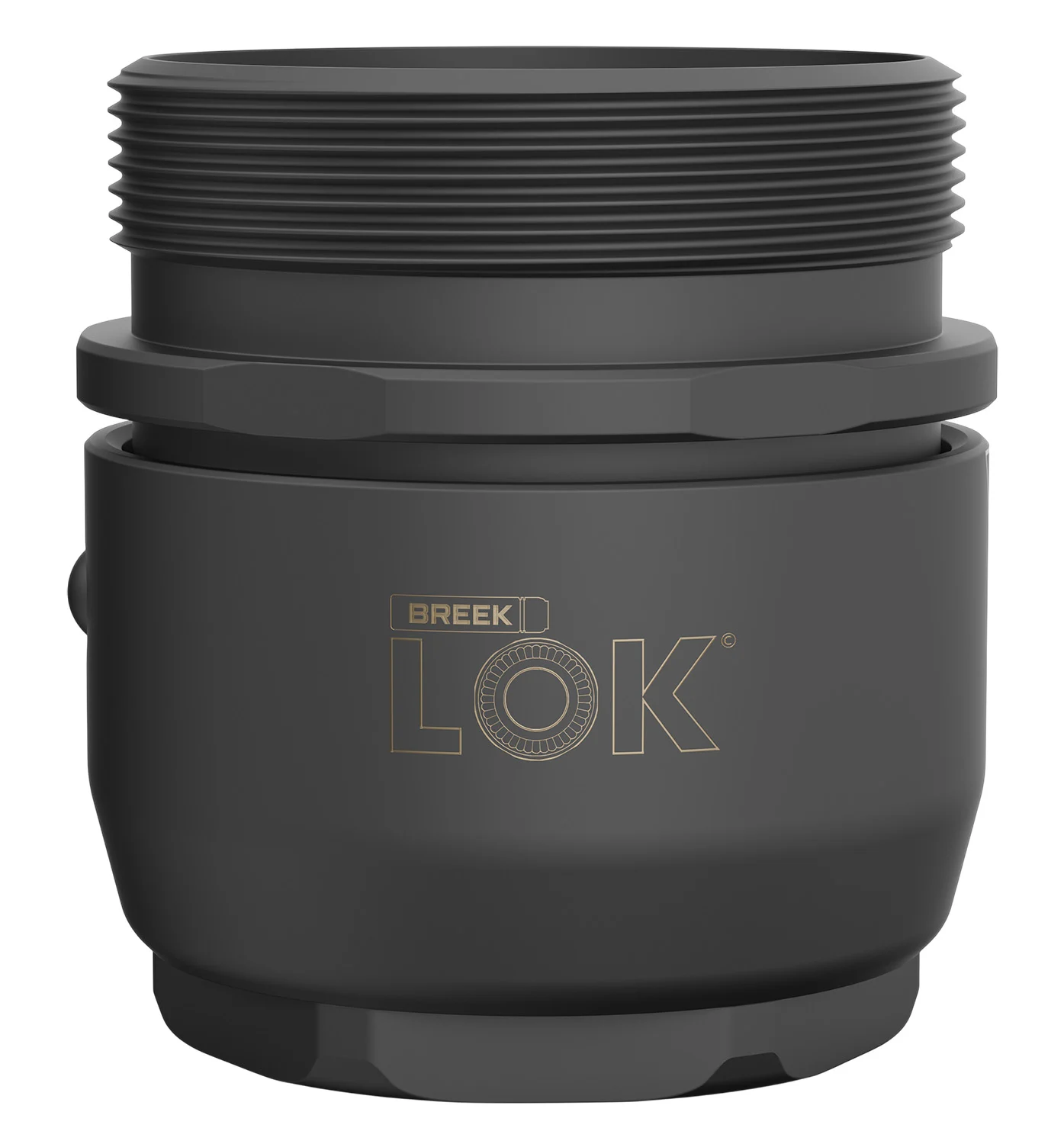 Breek Arms BRK4300 Breek LOK 3QD Fits 1.375"x24 TPI Titanium DLC Black