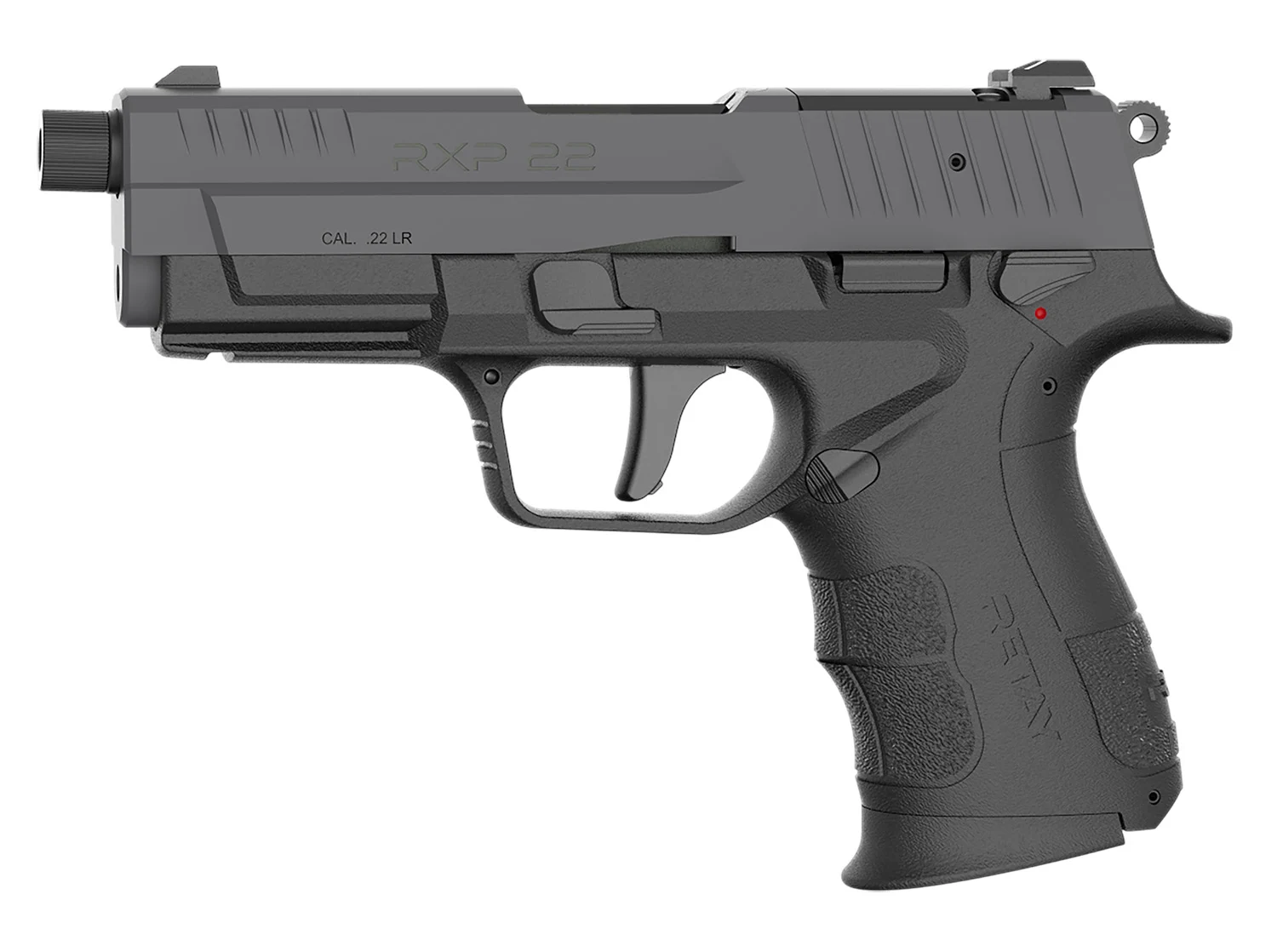 Retay USA RXP22BSG13TH RXP 22 LR 13+1 4" Threaded Barrel, Gray Cerakote Optic Ready/Serrated Slide, Black Cerakote Polymer Frame w/Accessory Rail, RMSc/RMR Footprint