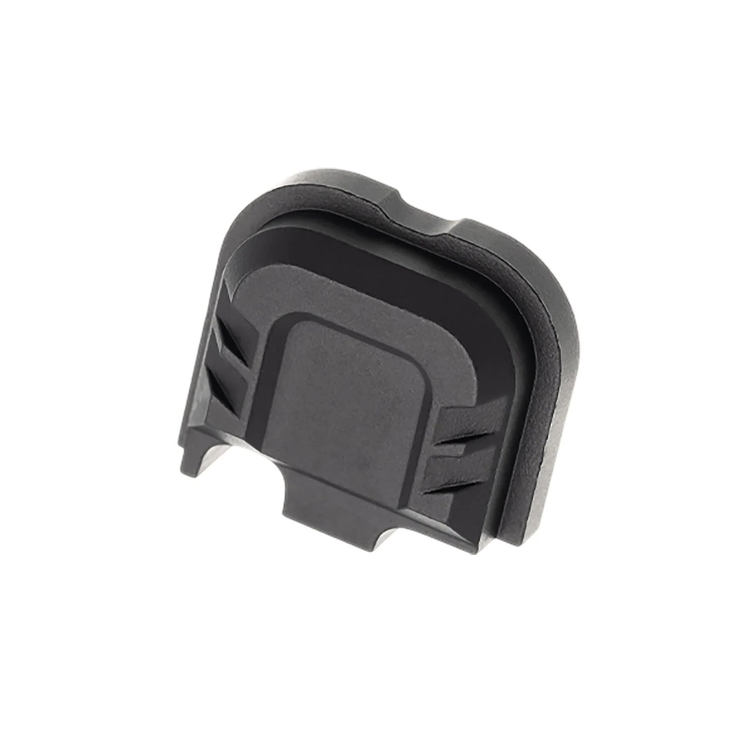 Tyrant CNC TDG43X48SPBLACK Slide Cover Plate Chevron Design Glock 43x/48 Black Aluminum