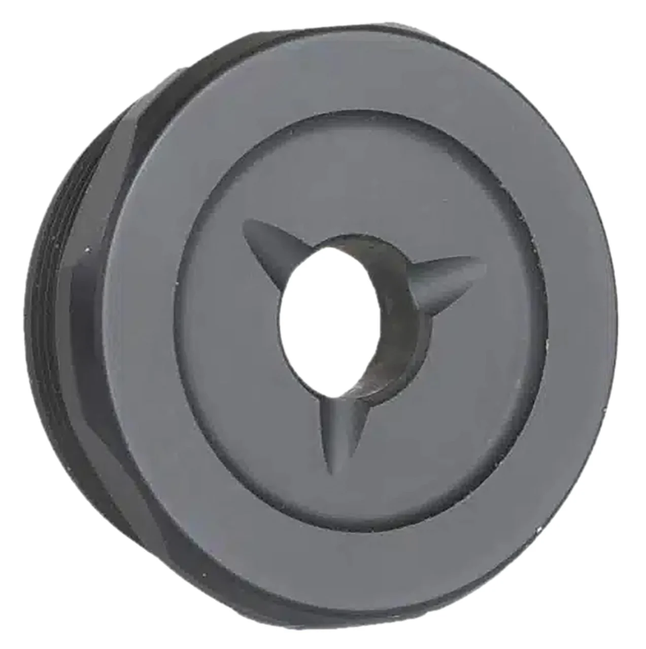Jk Armament JK155LTEC45 LT Flash Reducer End Cap 45Cal Fits Aluminum Hard Anodized Black