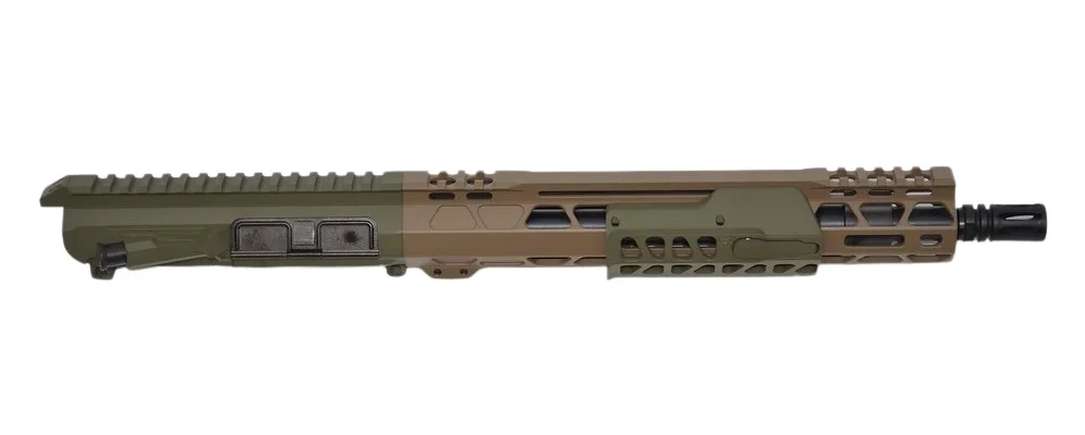 Bilson Arms P7UFSFG10R1 BA-15FCP 338 ARC 10+1 12.50" Threaded Barrel, Flat Dark Earth/Sniper Green Cerakote Aluminum Receiver w/Picatinny Rail, M-LOK Handguard