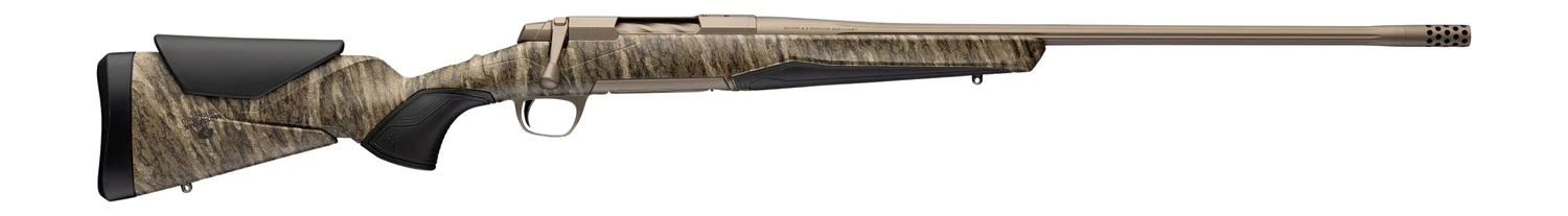 Browning 036146282 X-Bolt 2 Speed Full Size 6.5 Creedmoor 4+1 22" Smoked Bronze Cerakote Fluted Threaded Barrel, Smoked Bronze Cerakote Steel Drilled & Tapped Receiver, Mossy Oak Bottomland Adj Vari-T