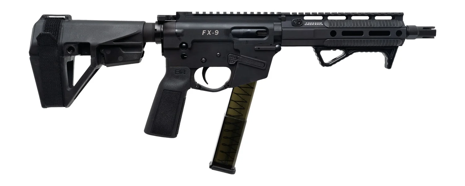 FREEDOM ORDNANCE FX9P8E-BLK 9MM 8" SBA5 BRACE