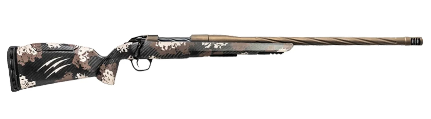 Fierce Firearms Twisted Rage LR Full Size 22 Creedmoor 4+1 22" Smoked Bronze Cerakote Match Grade/Spiral Threaded Stainless Steel Barrel, Drilled & Tapped Receiver, Desert Shadow Camo Push Button Adj