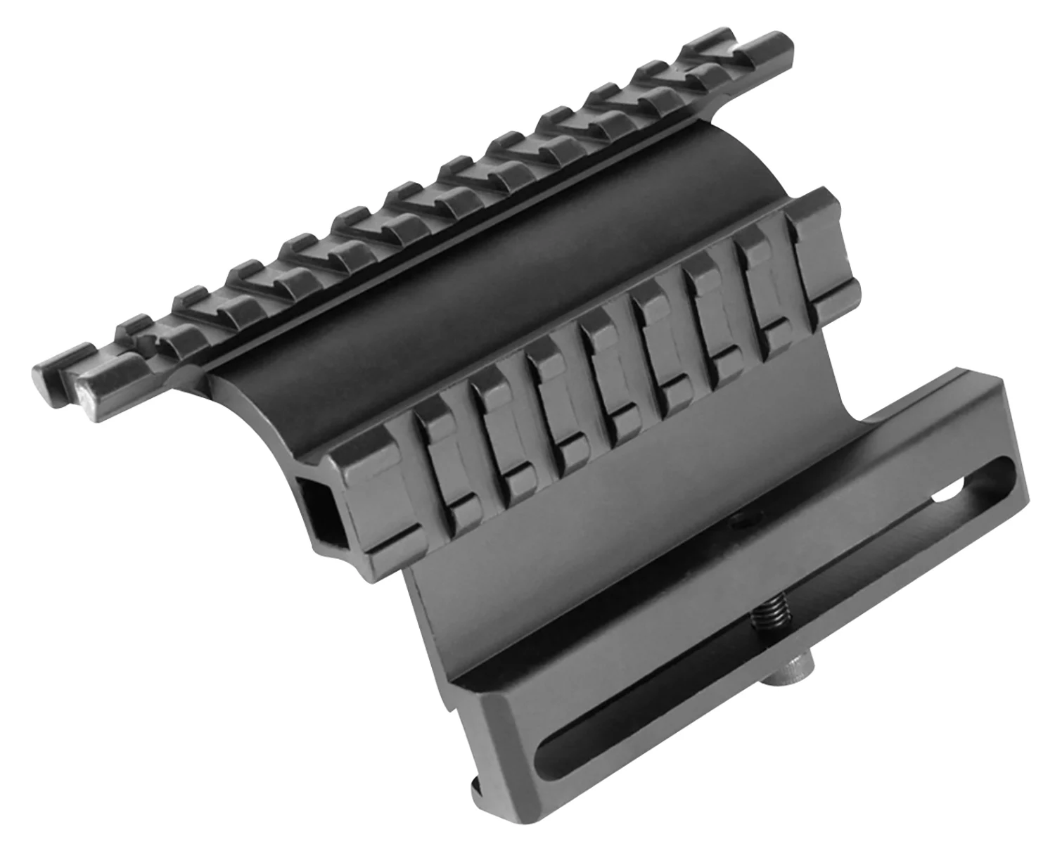 Aim Sports MK007 AK Double Side Rail Mount Side Mount Black Anodized Aluminum Fits AK-47 1913 Picatinny Rail Mount