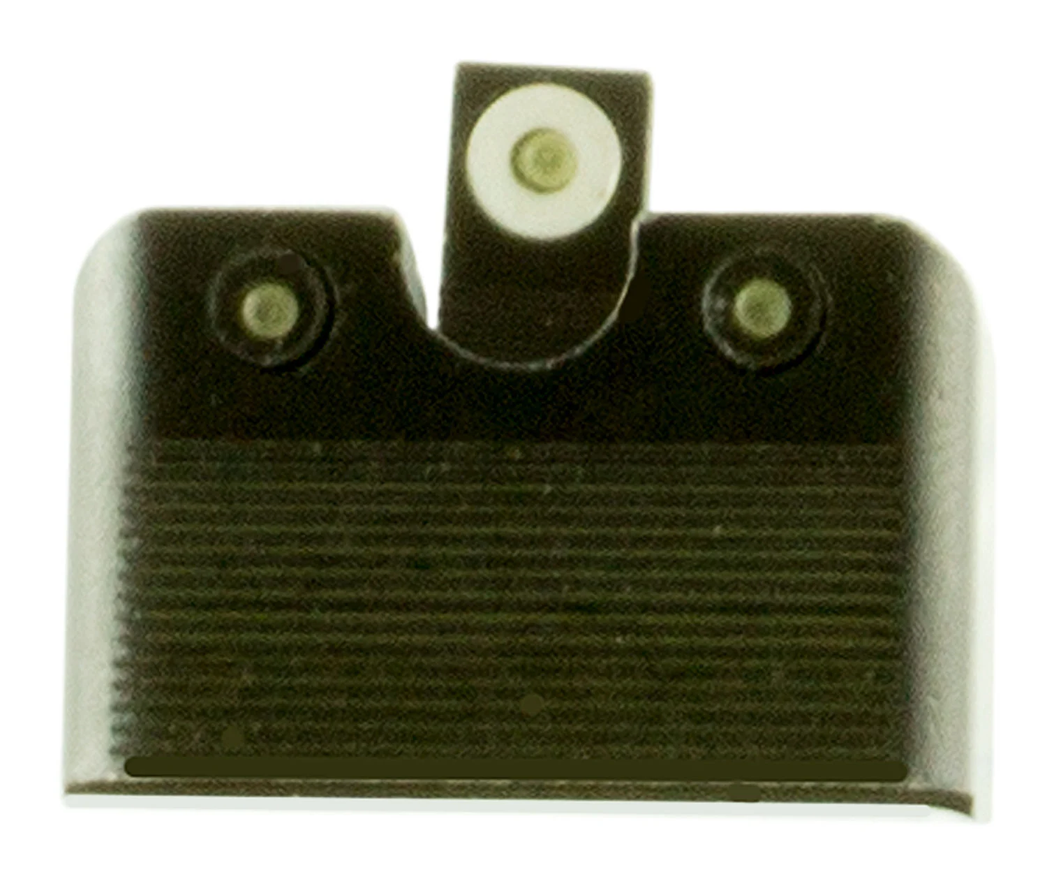 TruGlo TG231G2MW Tritium Pro High, White Outline Tritium Front/ Green Tritium Rear/Black Nitride Fortress Frame, Compatible w/Glock MOS, Front Post/Rear Dovetail Mount