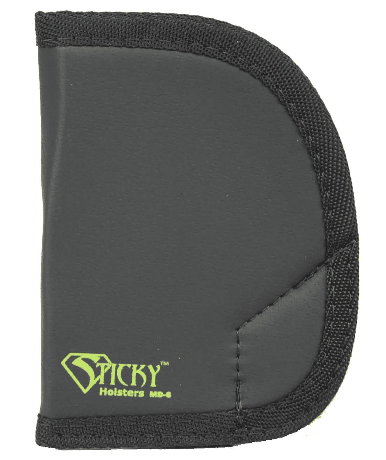 Sticky Holsters MD6 MD-6 Black/Green Latex Free Rubber Fits Ruger SP101 Ambidextrous