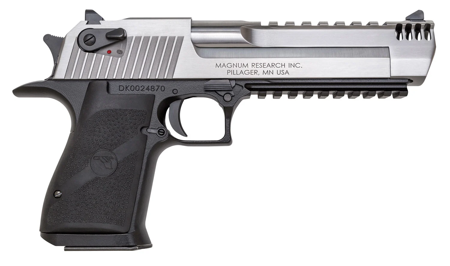 Magnum Research DE50ASIMB Desert Eagle Mark XIX L6 50 AE 6" 7+1 Black Hardcoat Anodized Aluminum Frame Stainless Steel Slide Black Polymer Grip