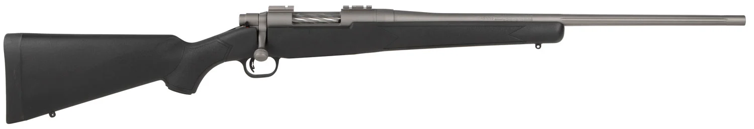 Mossberg 28008 Patriot 6.5 Creedmoor 5+1 22" Fluted Barrel w/Recessed Match Crown, Cerakote Stainless Steel, Spiral-Fluted Bolt, Synthetic Stock, Drop Box Magazine, Adjustable LBA Trigger