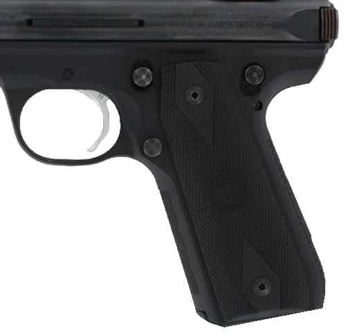 Hogue 82090 Grip Panels Diamond Checkering Black Rubber for Ruger Mark III 22/45