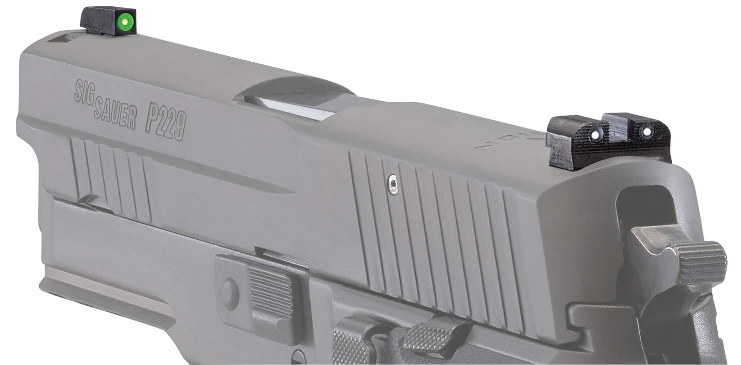 Sig Sauer Electro-Optics SOX10001 X-Ray3 Day/Night Sight Set Green Tritium/Green Outline Front, Green Tritium Rear