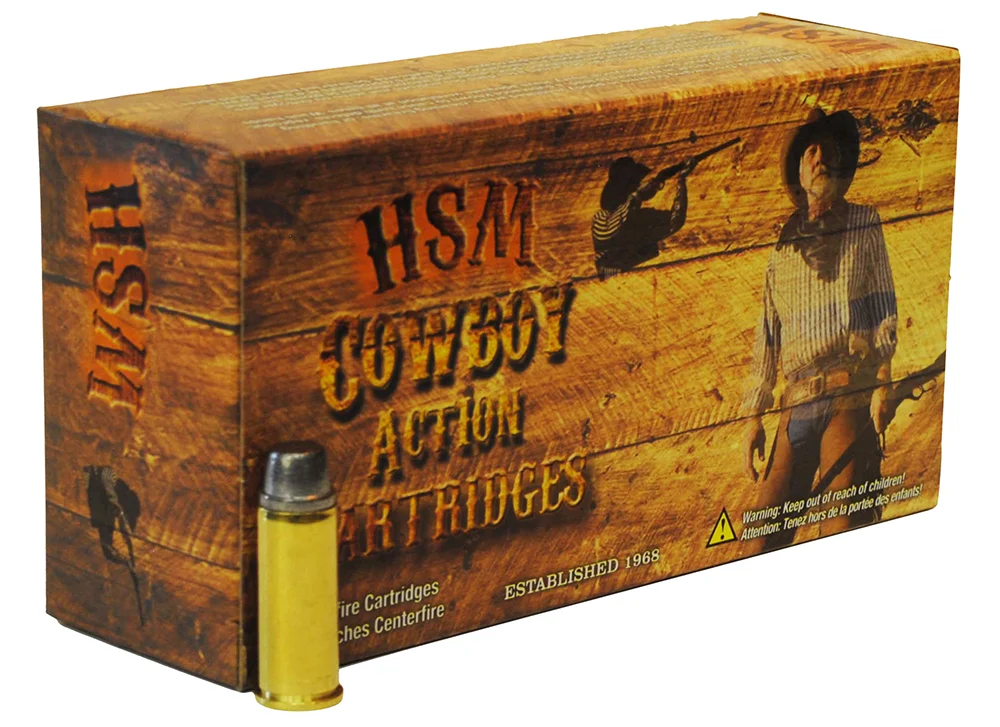 HSM 44401N Cowboy Action 44-40 Win 200 gr Round Nose Flat Point 50 Per Box/ 10 Case