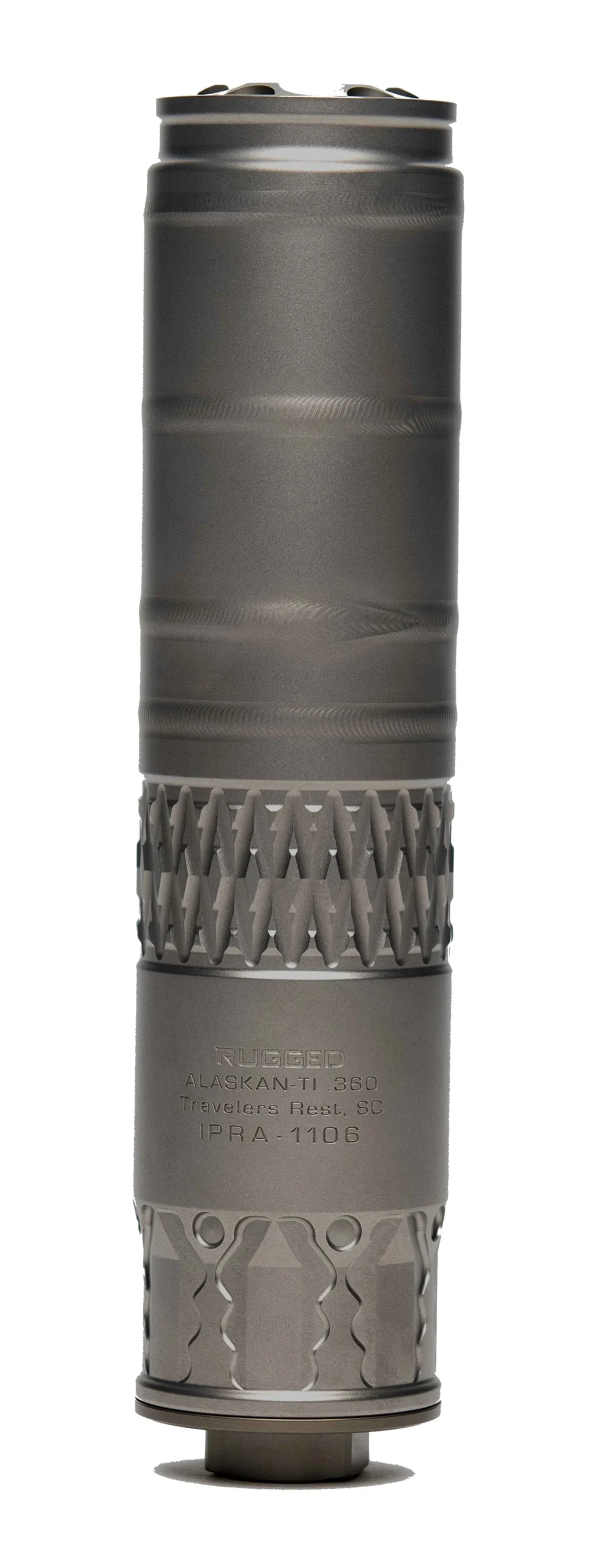 RUGGED SUPPRESSORS ALASKAN360 TI MULTI CAL SIL