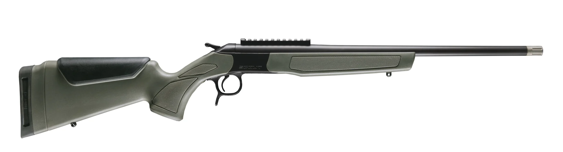 CVA SCOUT SPUR 28GA BL/ODG 22"